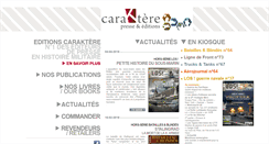 Desktop Screenshot of caraktere.com